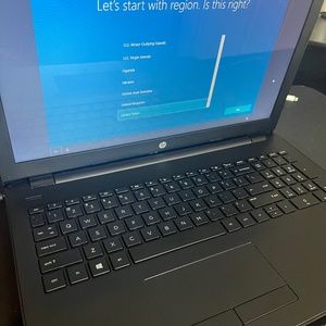 HP touchscreen laptop